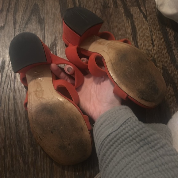 Ganni Red Strappy Sandals - Picture 3 of 3